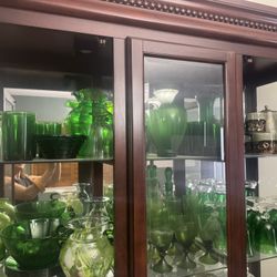 Collection Of Green Glass