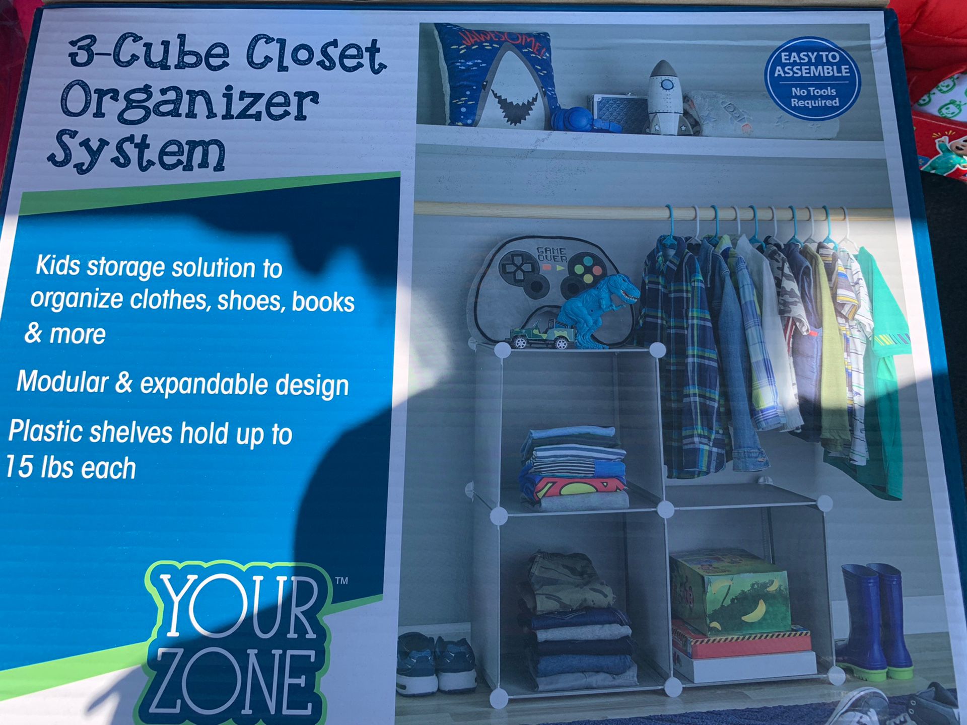 3-Cube Closet Organizer System 15.00