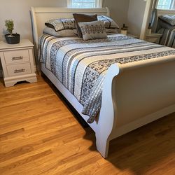 Bed frame and matching night stands