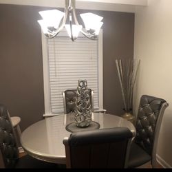  Dining Table- Silver