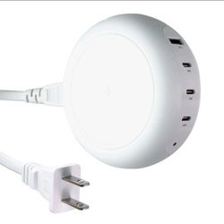 TYLT (100W) Multi-Port (USB-C/USB-A) PD Hub w/Wireless Charging (PWRHUB100W-T)