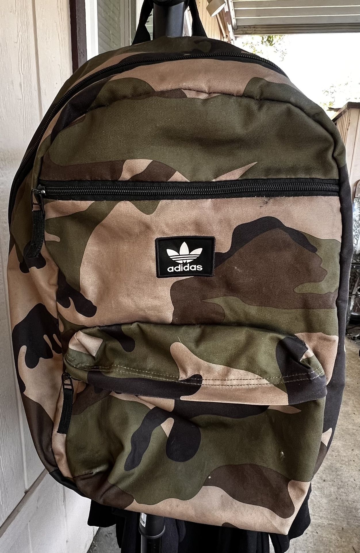 Adidas Camo Print Backpack In Fantastic Condition 