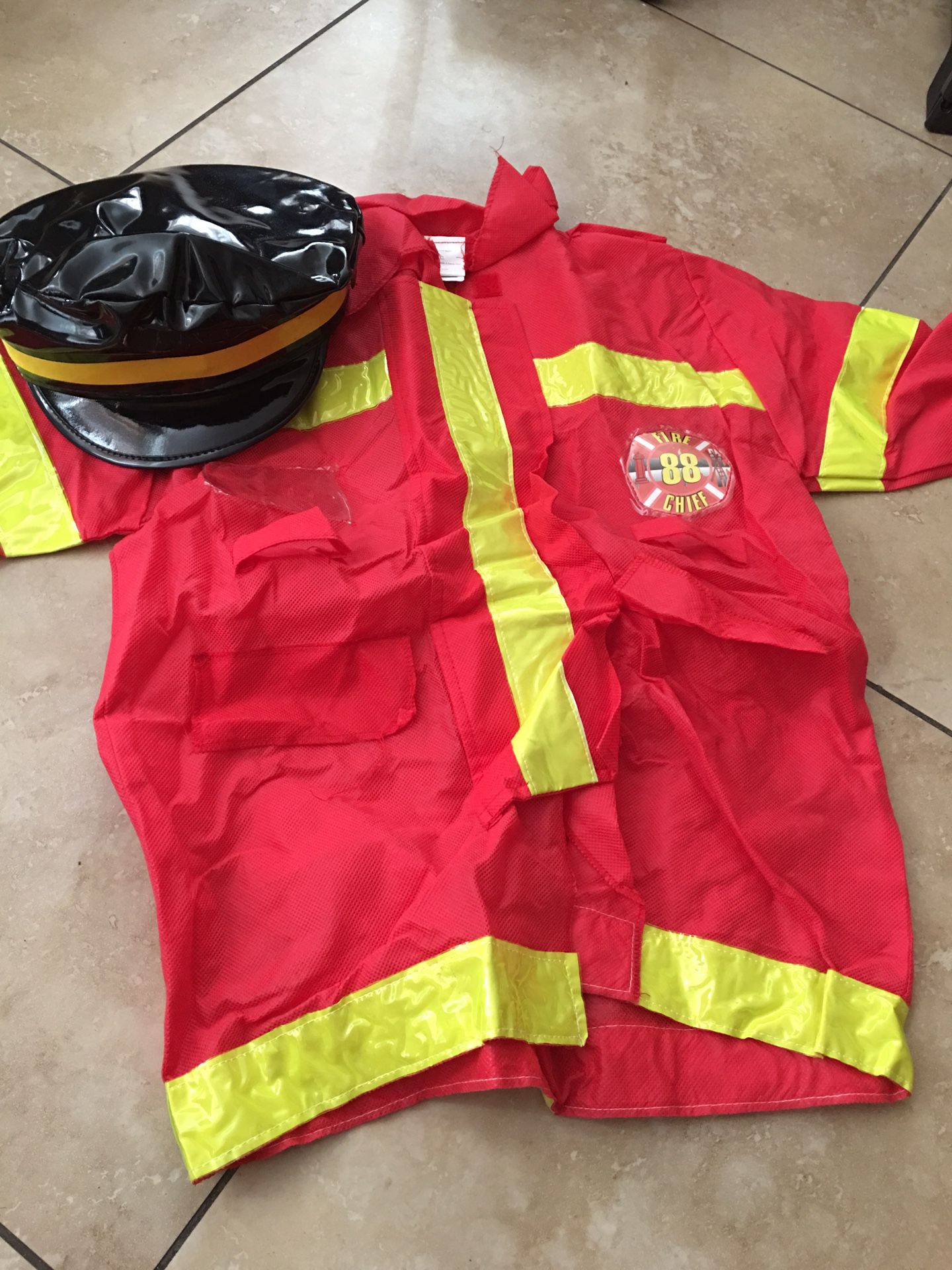 Size 10 fireman Holloween costume
