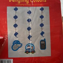  Police foil dangling party decor , Rescue Pets 
