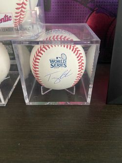 Signed autograph Tommy edman dodgers 2024 World Series baseball COA