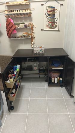 Sewing machine cabinets