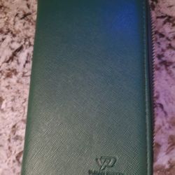 Green Zip Arpund Wallet
