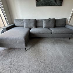 Grey modern sectional