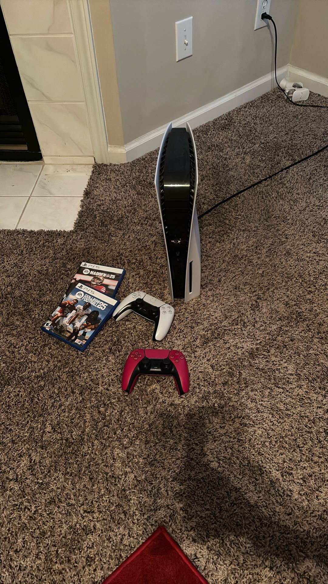 PS5 W/ 2 Controllers Two Games