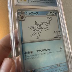 Yu Nagaba Vaporeon #063/SV-POKEMON CGC 10 Pristine Blue label