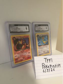 CGC 9 Dark Charizard & Dragonite