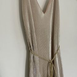 Brand New Gold Midi Dress