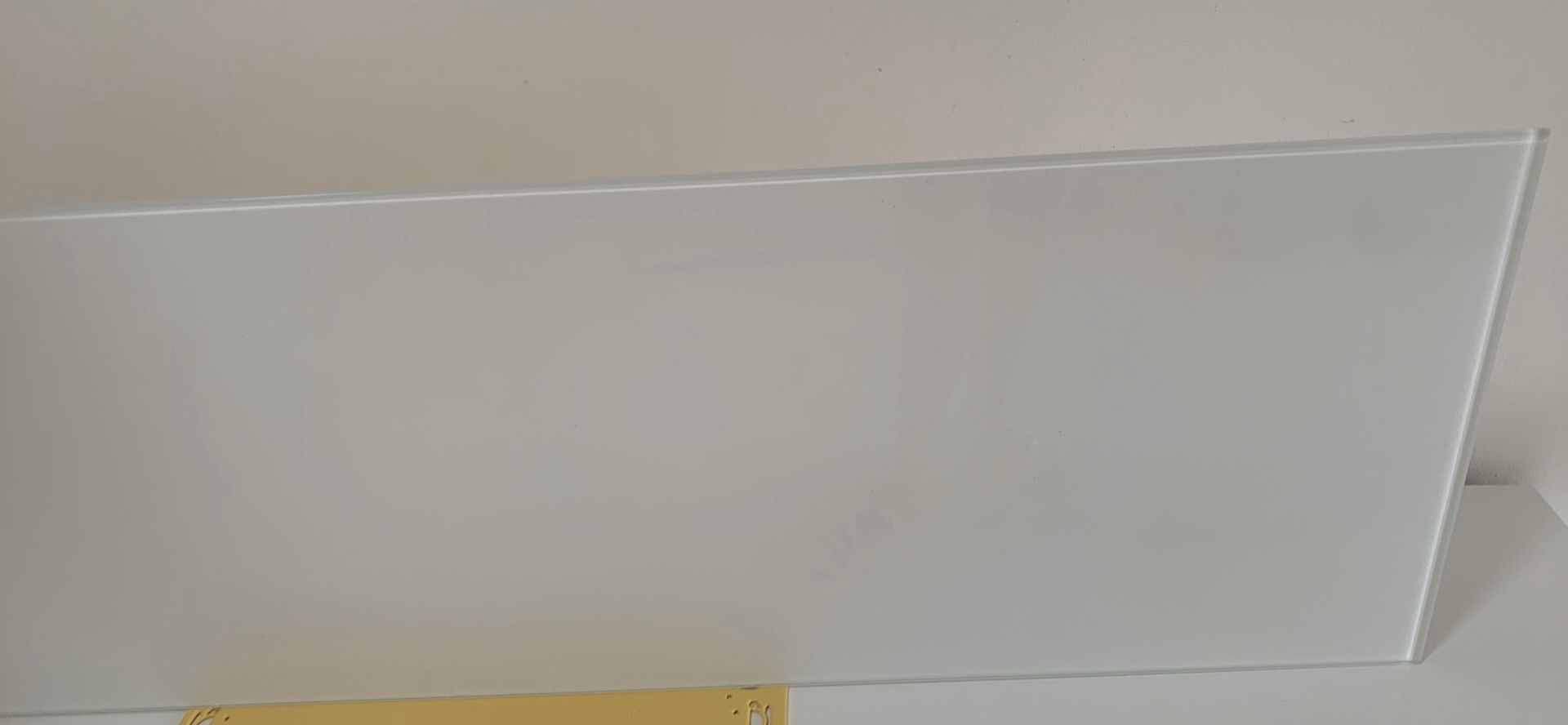 Frosted Table Top Glass Panel 47 1/4” X 15 3/4”