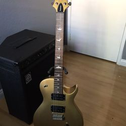 PRS SE Santana Singlecut Trem Egyptian Gold 