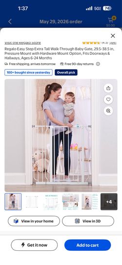 Walk through baby gate