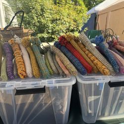 Wooden Hangers Knit Covers