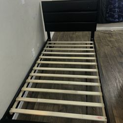Two Twin Bed Frames And Box Spring 
