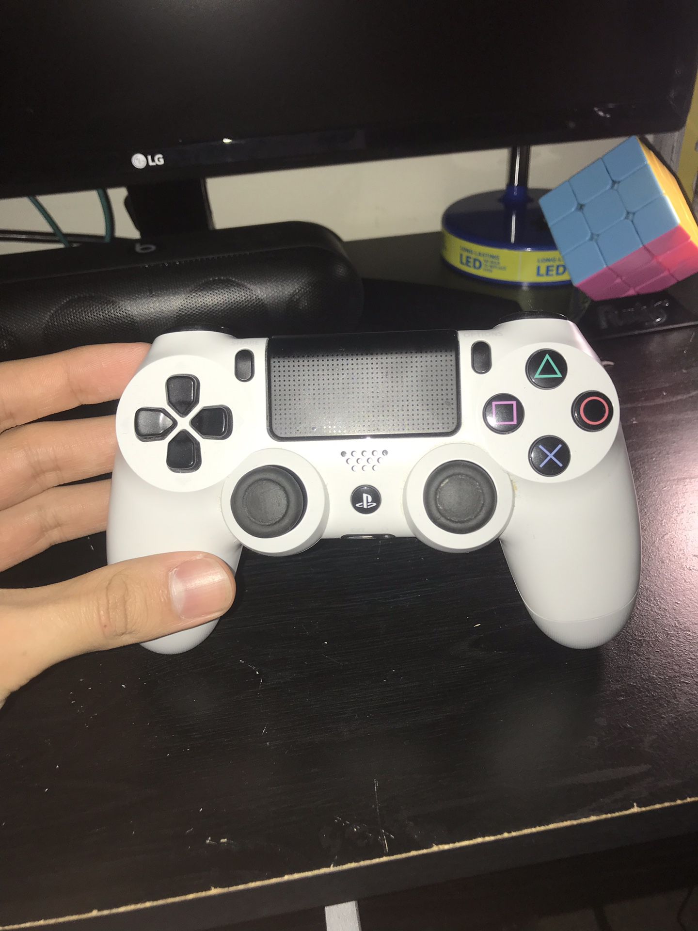 White PS4 Controller