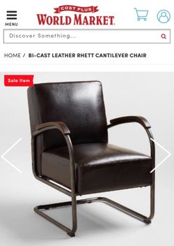 World market bicast leather chair sales
