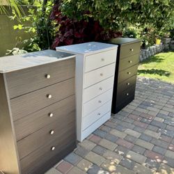 New Chest Five Drawer Dresser