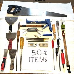 Tools, 50 Cent Per Item
