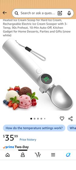 Heated scoop brand new easy scoop