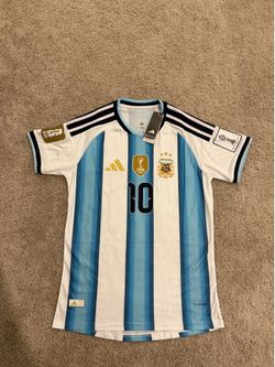 Lionel Messi Argentina World Cup Home Jersey “Player Version” Sz-L