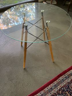 Glass top table