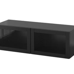 Wall-mounted cabinet-Color combination black-brown