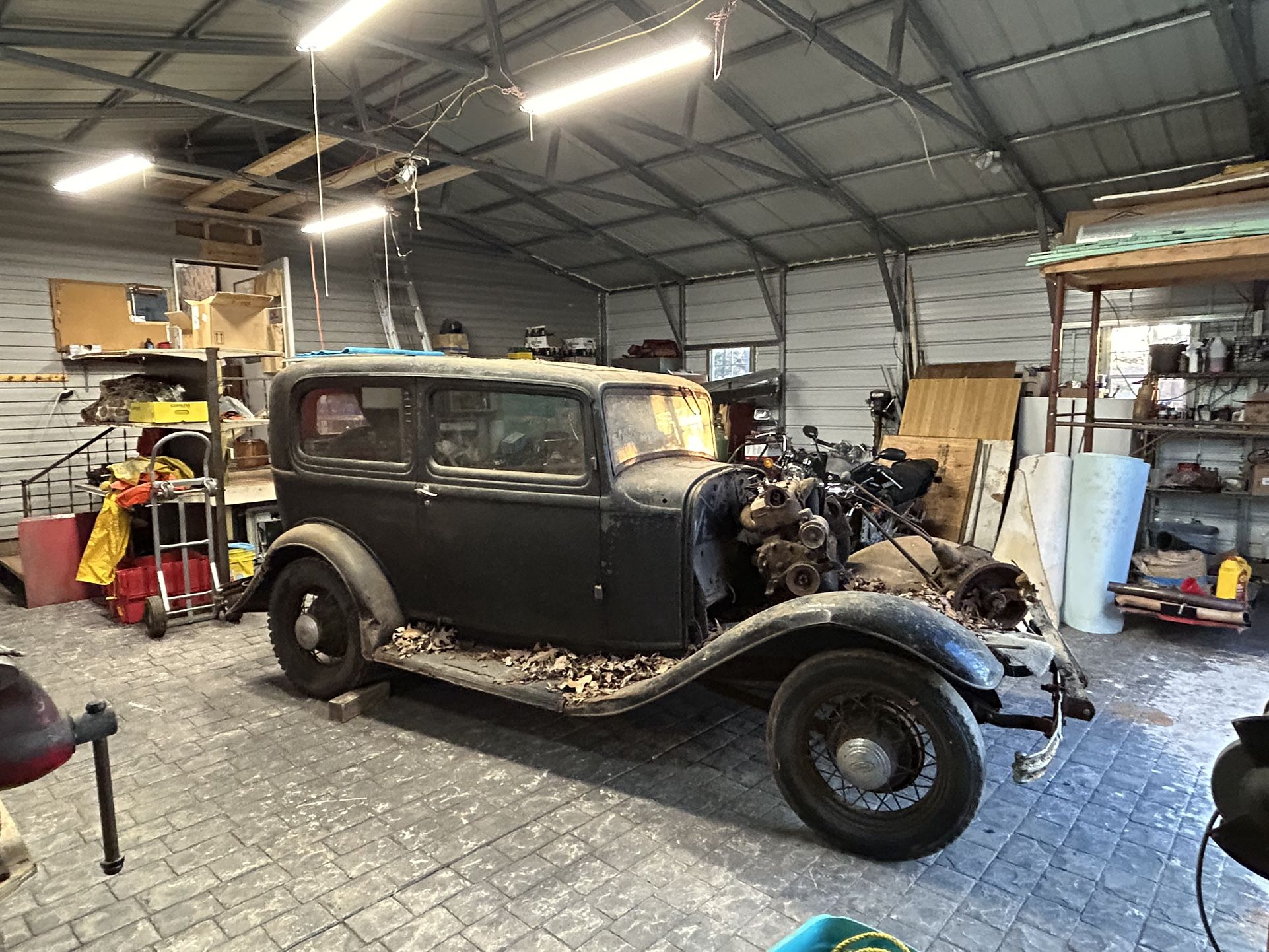 Rare 1932 Ford Model B, 5 Window, 2 Door Sedan
