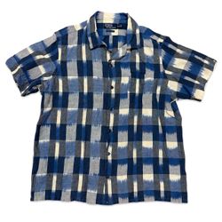 Polo Ralph Lauren Classic Fit Indigo Ikat Plaid Shirt XL