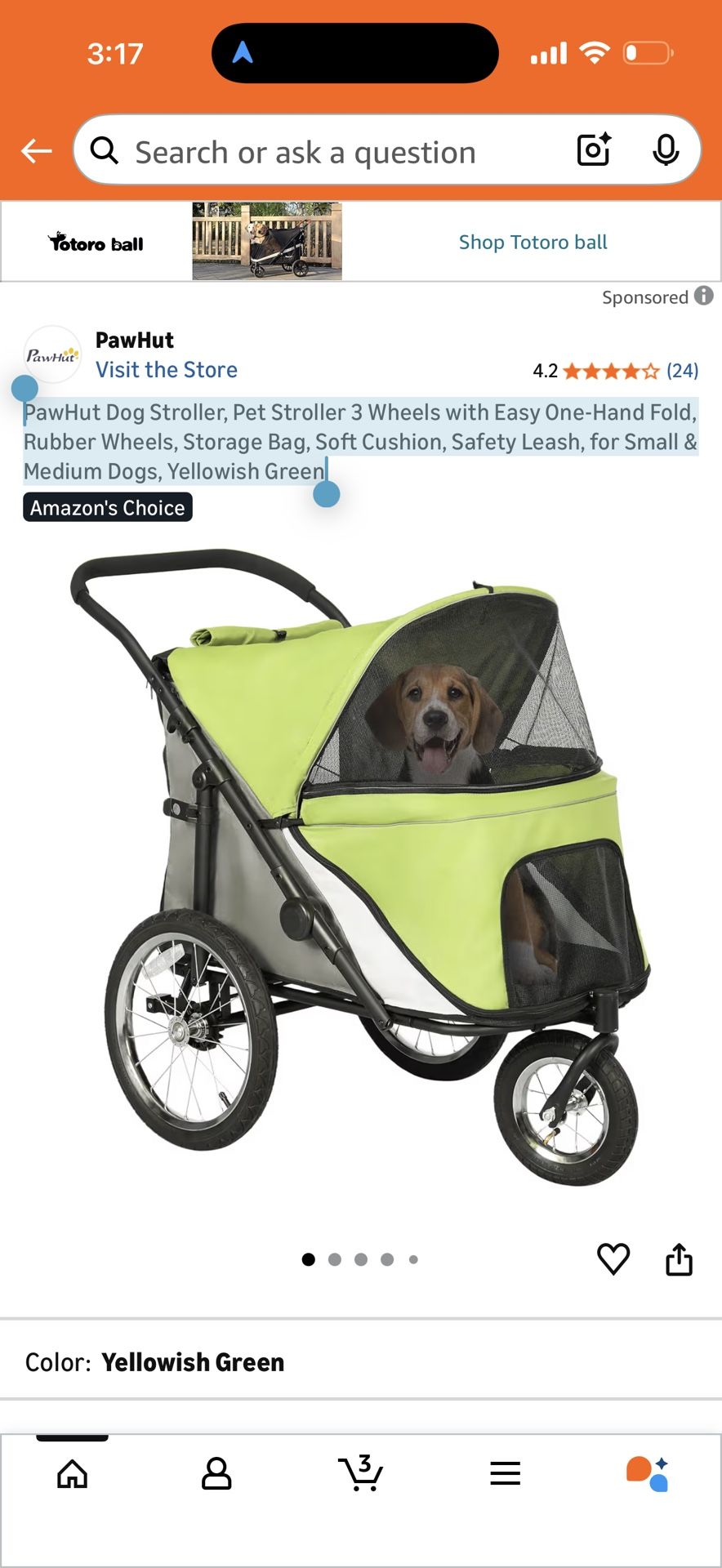 PawHut Dog Stroller