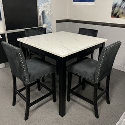 5PC Counter Height Dining Table Set 
