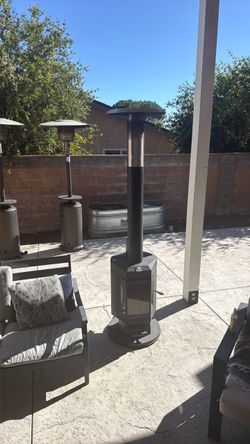 FlamePro wood pellet outdoor patio heater