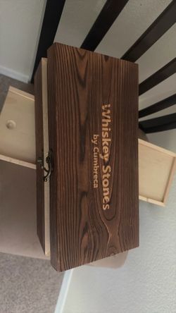 Whiskey stones and glasses