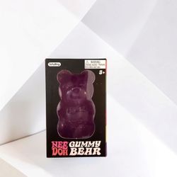 Schylling Gummy Bear Nee Doh Squishy Purple Sealed Box Sensory Fidget Toy