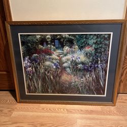 Framed Glass Secluded Garden" by artist Greg Singley.