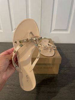 Steve Madden Nude Studded Sandals