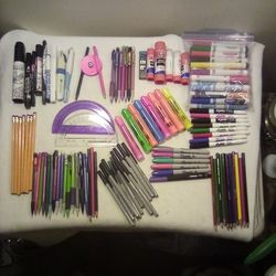 Markers & Pens, Pencils 