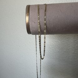 14kt Tri Tone 22in Necklace 