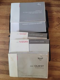 NISSAN QUEST OWNER MANUAL