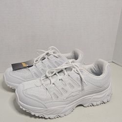 Avia White Elevate Odor Control Active Shoes Womens 10W