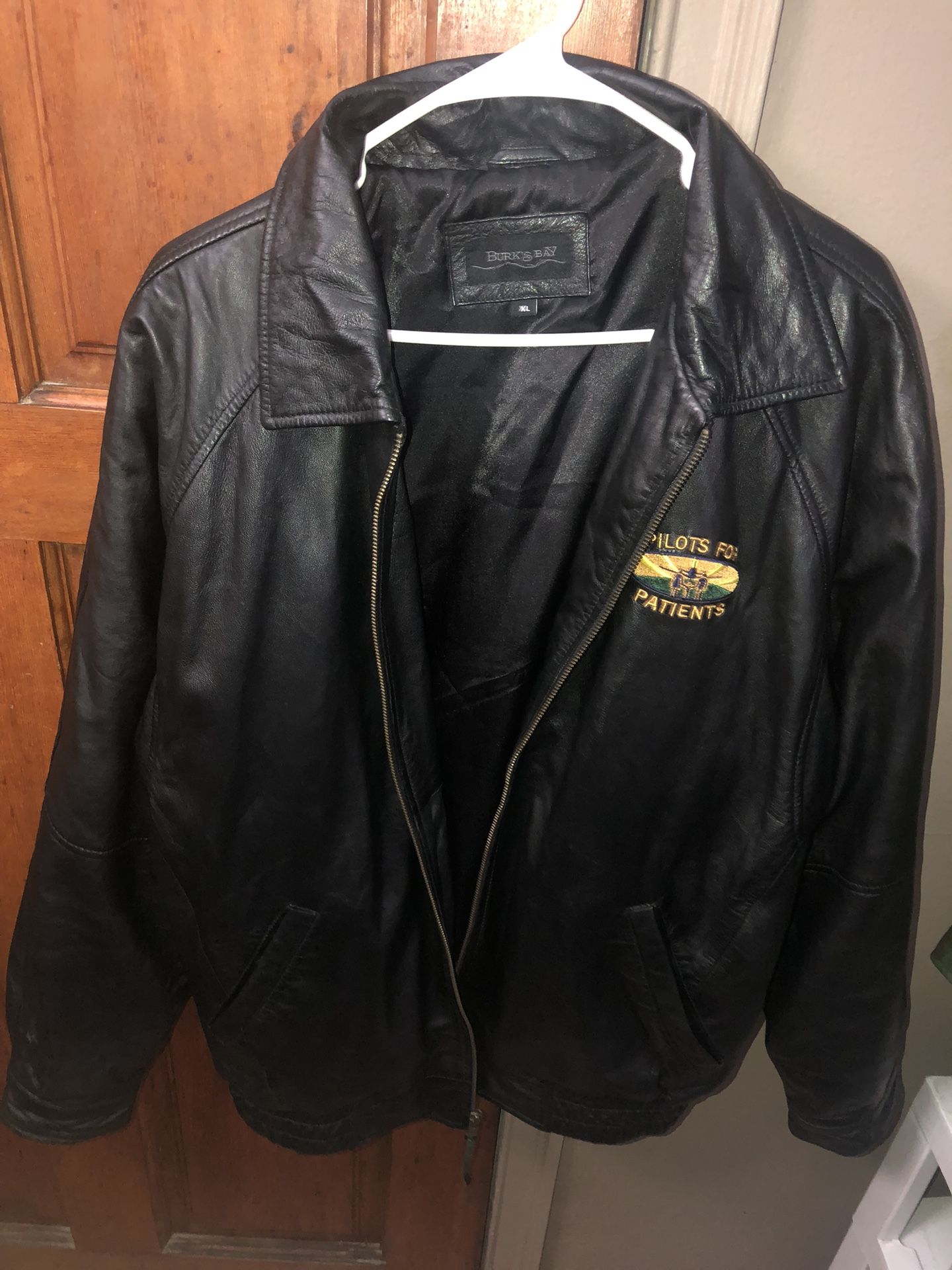 Mens lambskin Leather Jacket Size Xl