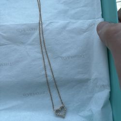 Tiffany’s Heart Necklace With Diamonds