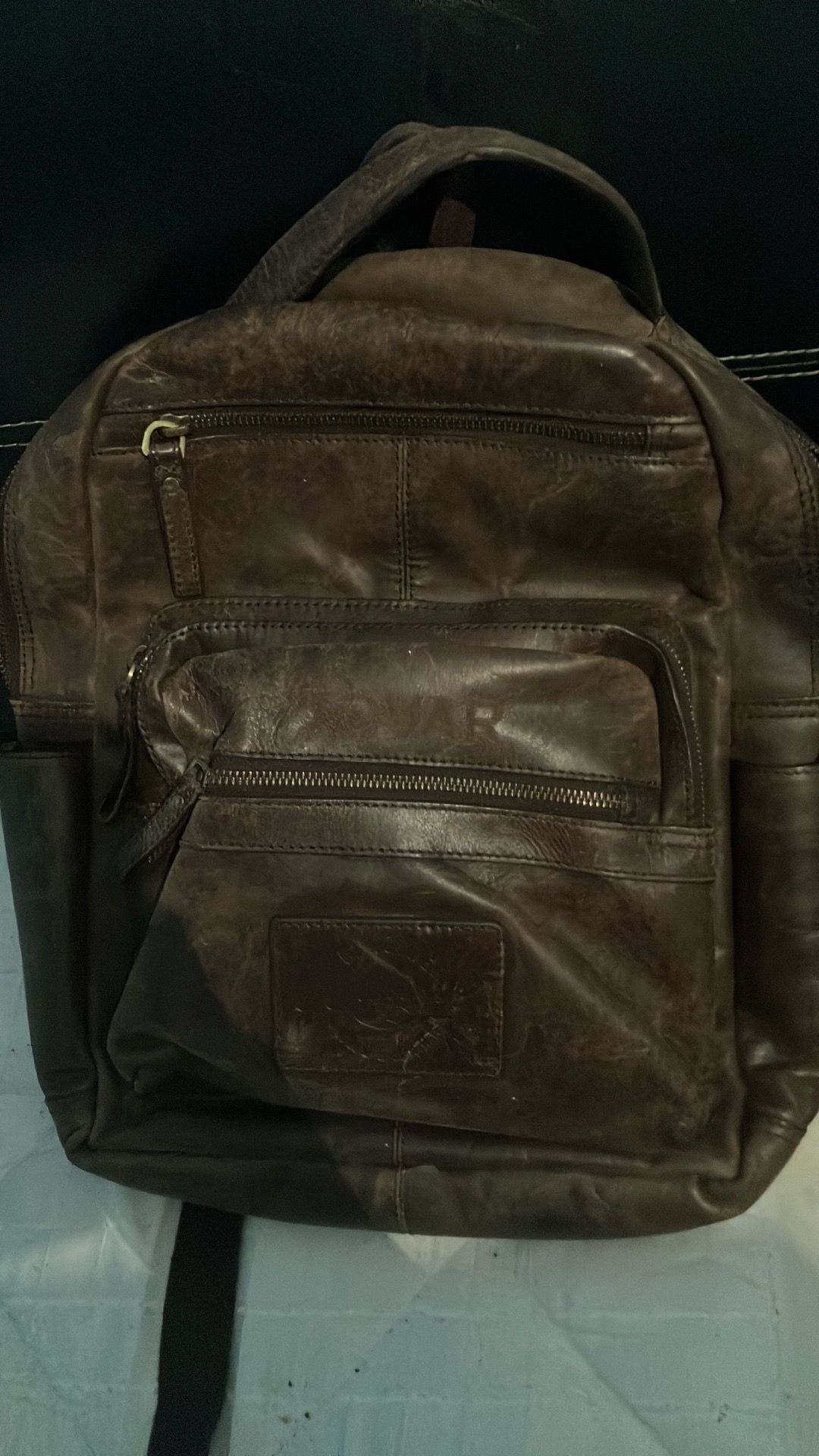 Rawlings leather backpack