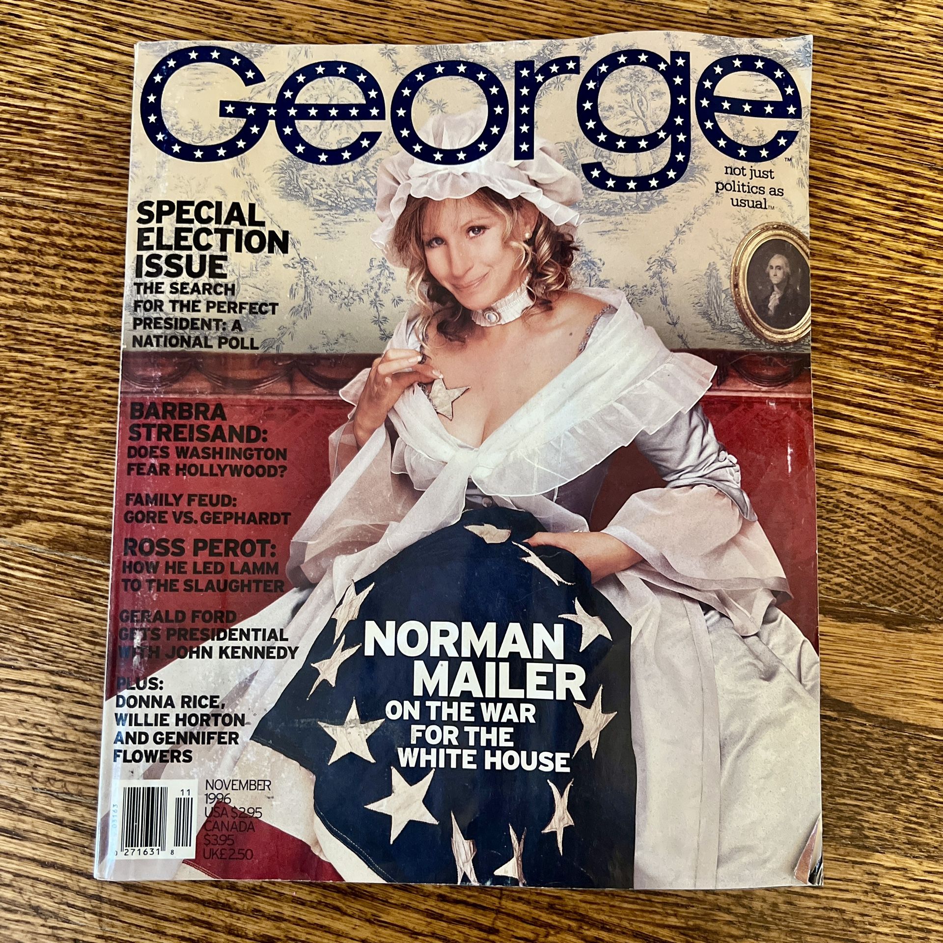 George Magazine November 1996 Special Election Issue - Barbra Streisand -