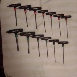 T Handle SAE,MM Hex Key Set 
