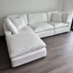 New White Sofa Cloud Couch Sectional
