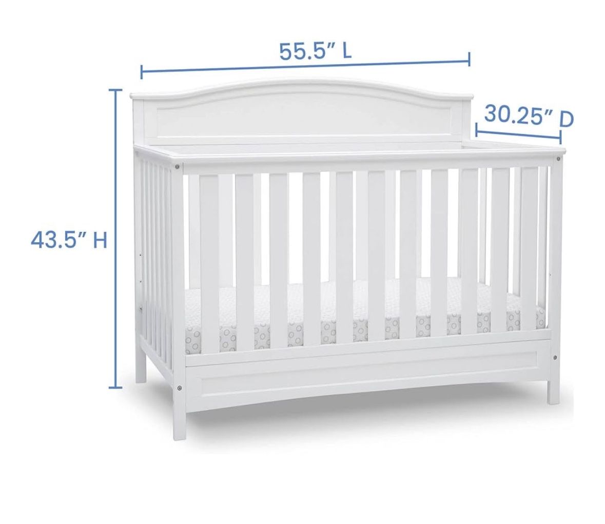 Convertible baby and toddler crib Delta