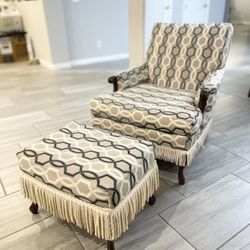 Arm Chair + Foot Stool